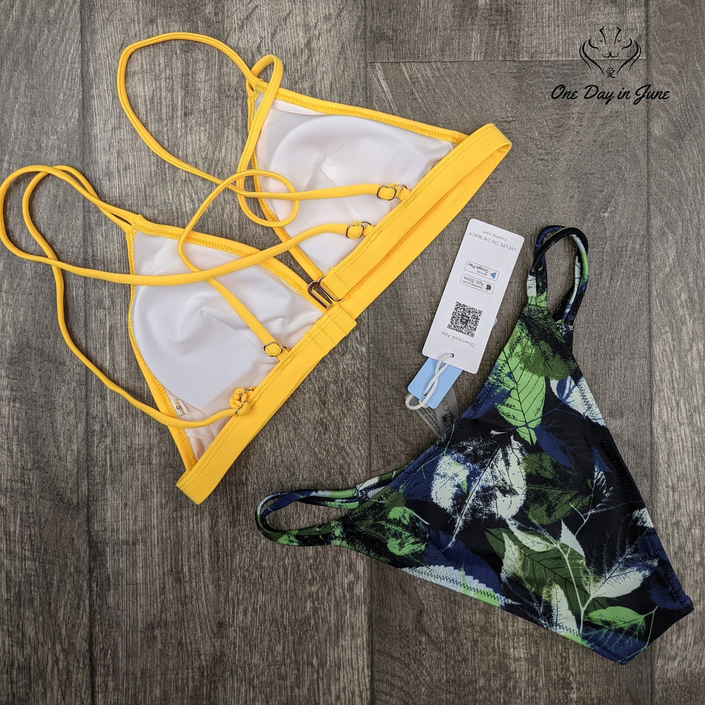 Cupshe Strappy Triangle Bikini Swimsuit Size S