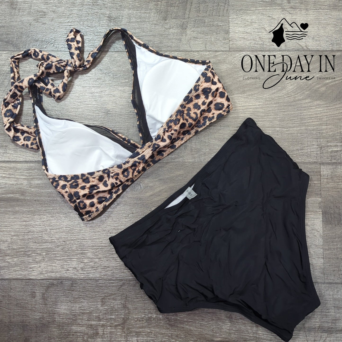 Charmo Halter High Waist Bikini Swimsuit Size M