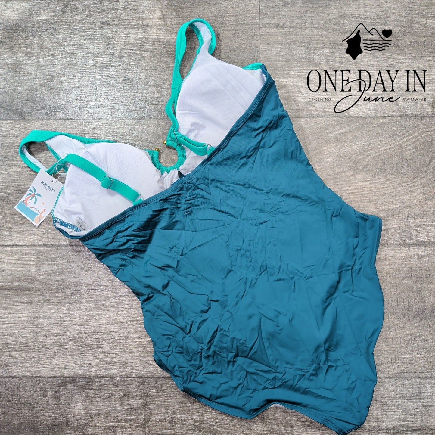 B2Prity Ring Front One Piece Swimsuit Size XL