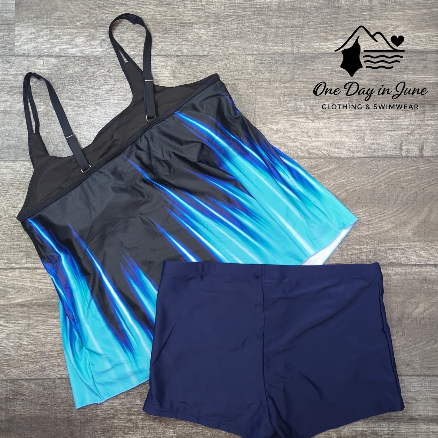 Urchics Boyshort Tankini Swimsuit Size XL