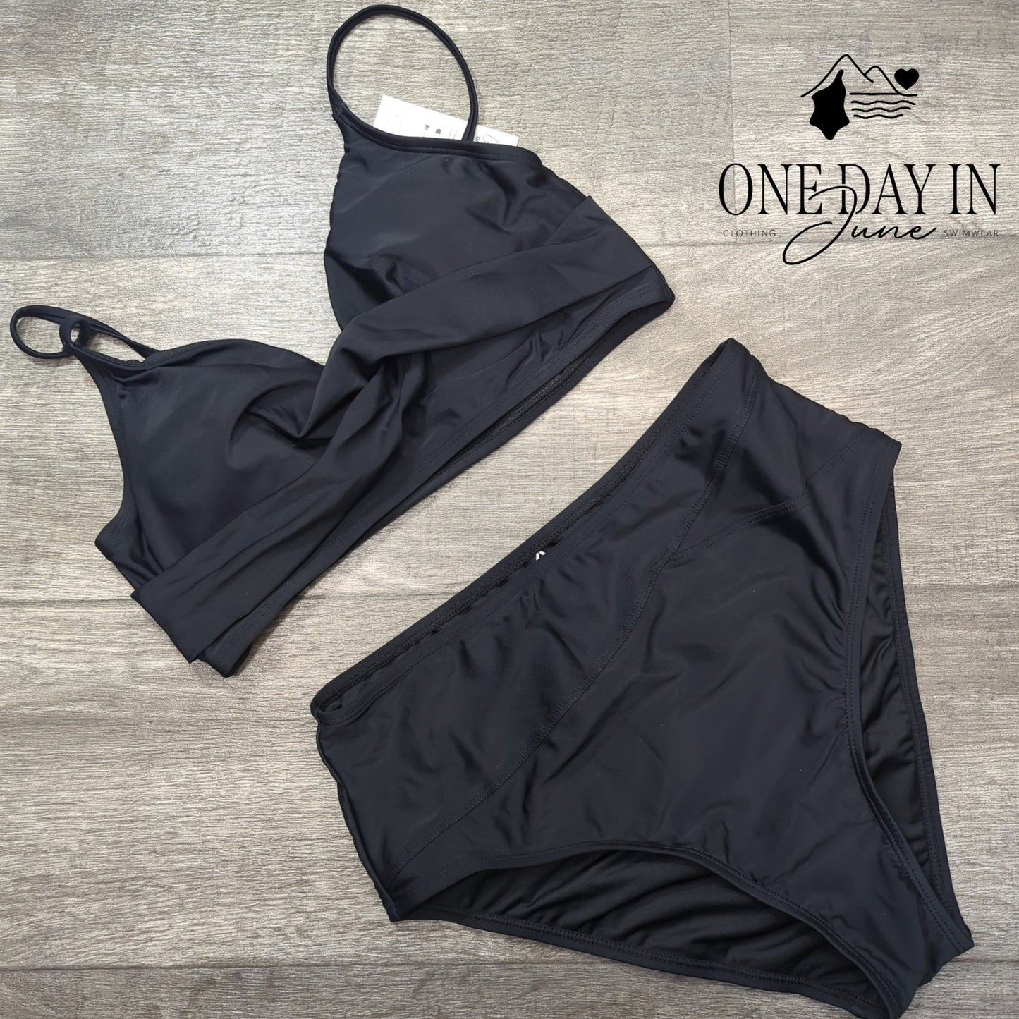 Cupshe Cross Front High Waist Bikini Swimsuit Size M