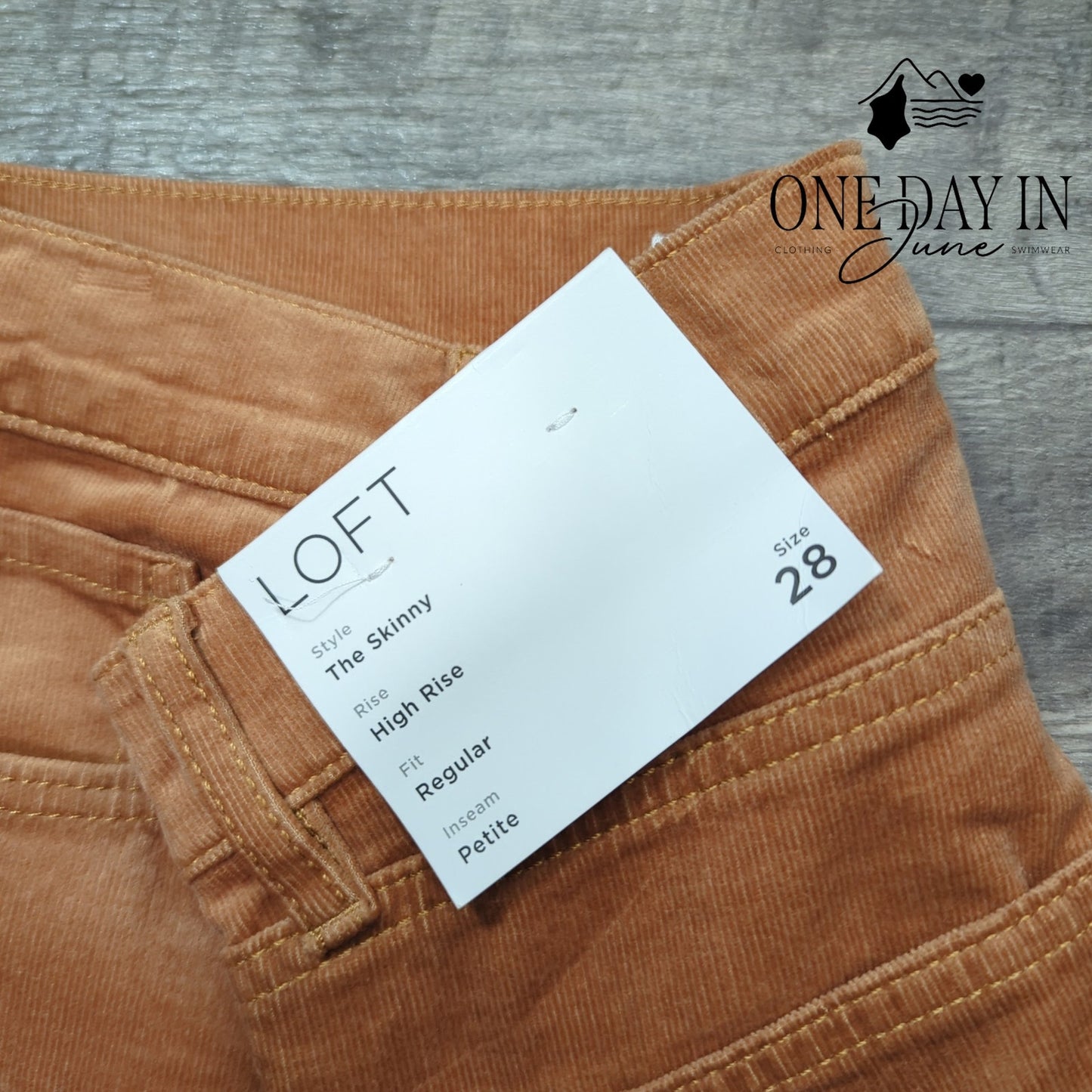 Loft Petite High Rise Skinny Corduroy Pants Size 28 (6)