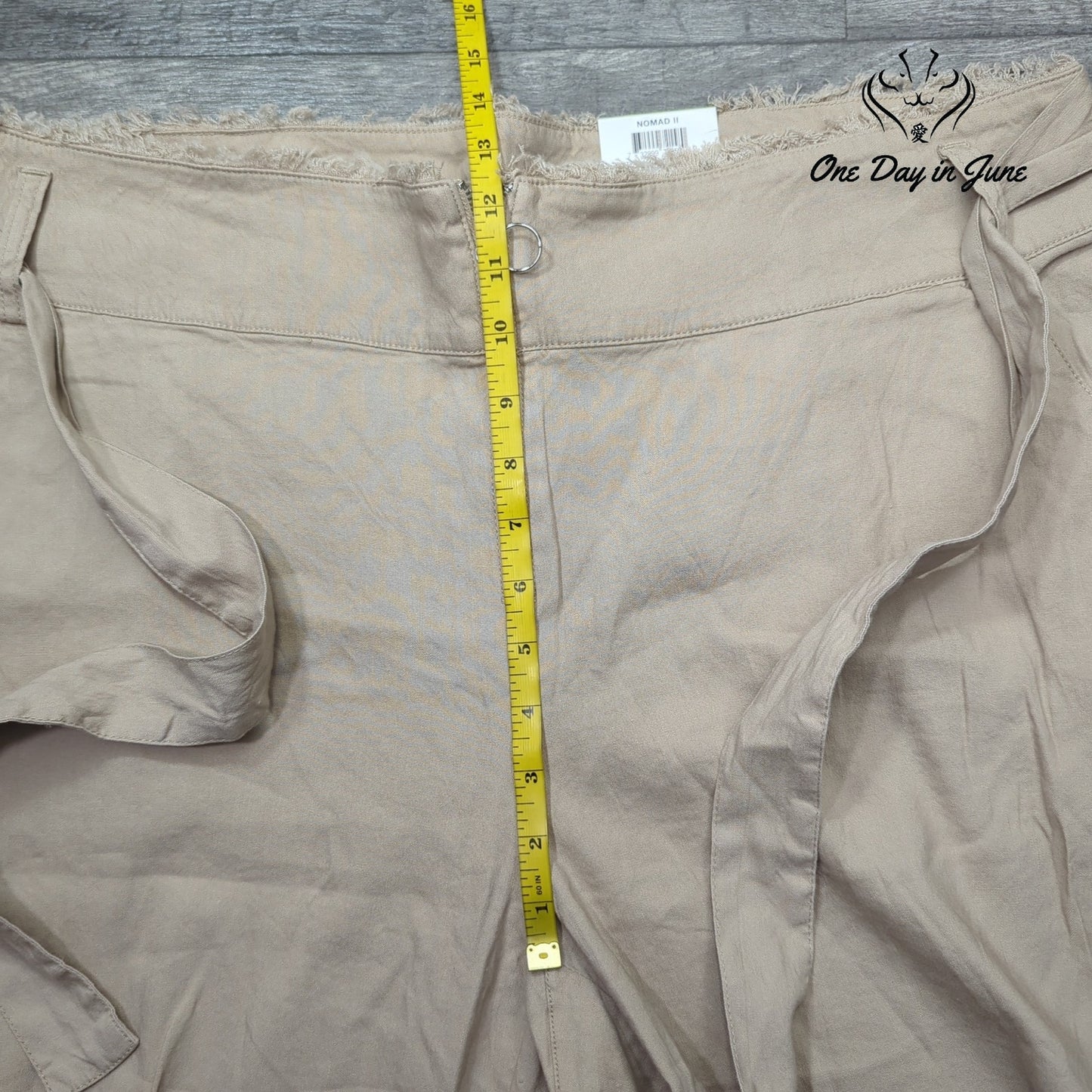 INC International Concepts Plus Size Nomad II Wide Leg Linen Pants Size 18W