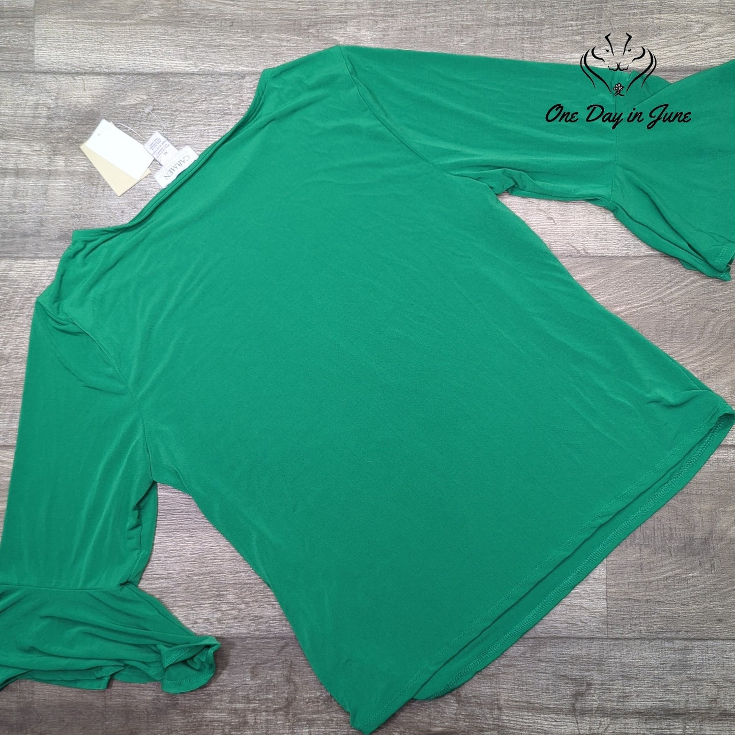 Carmen Long Bell Sleeve Top Size XL