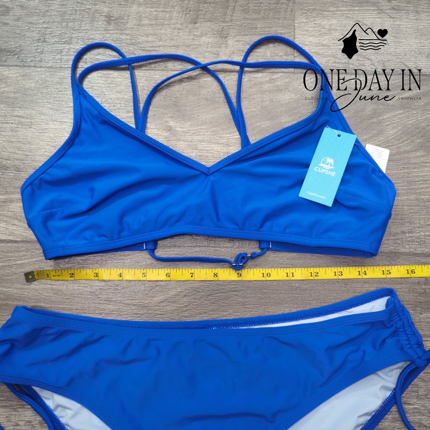 Cupshe Tie Back Tie Side Bikini Swimsuit Size XL