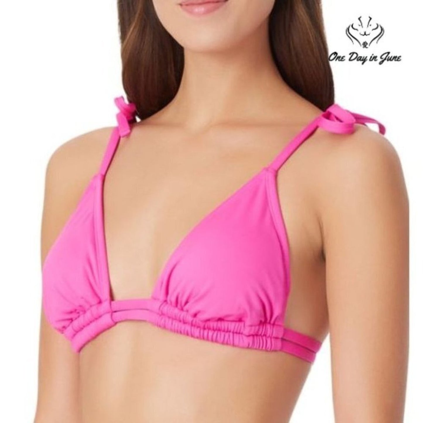Sugar Beach Triangle Bikini Top Size M