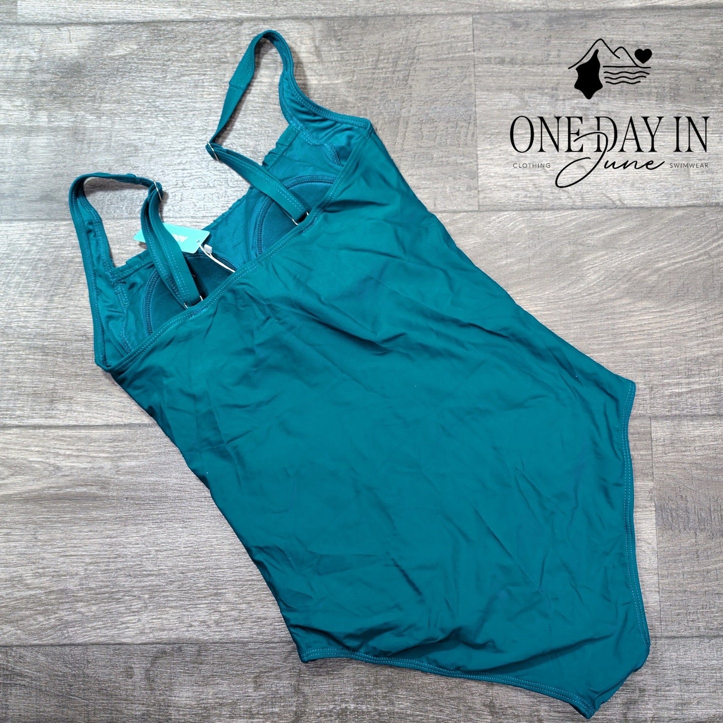 Aqua Eve Retro One Piece Swimsuit Size L