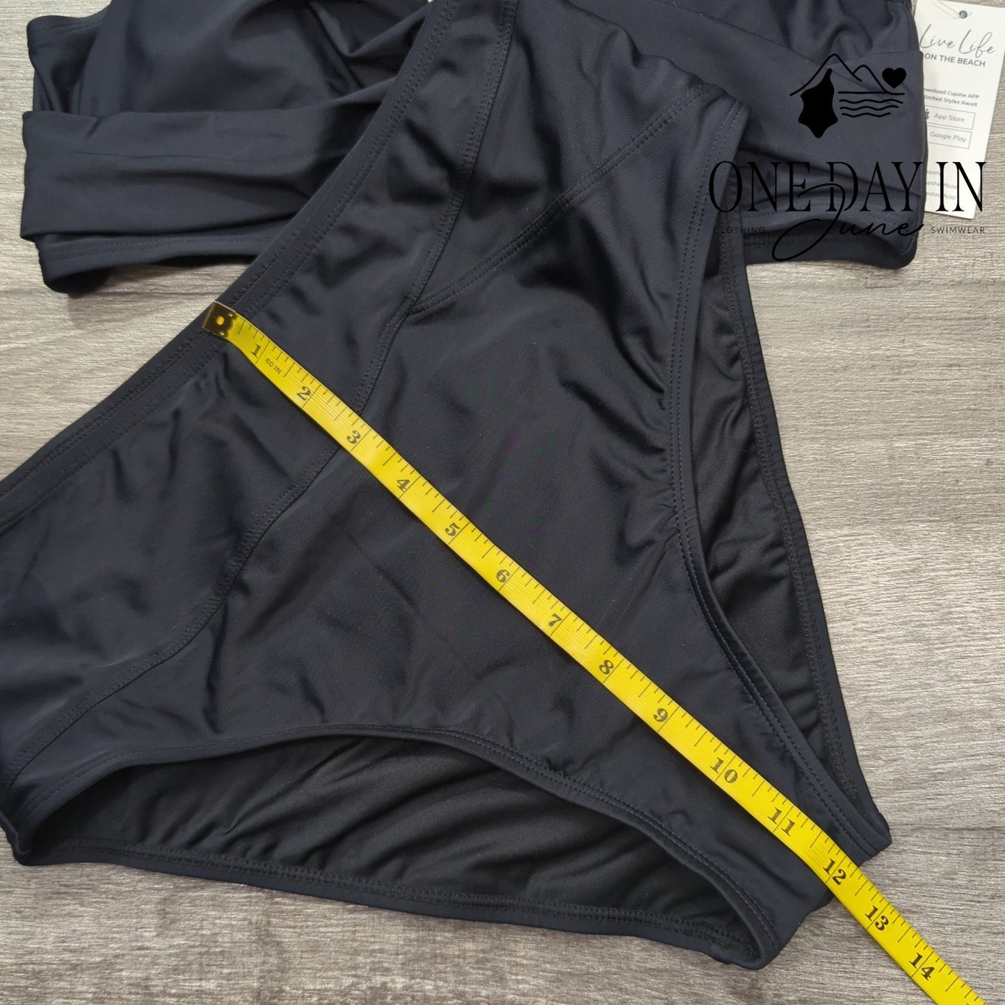 Cupshe Cross Front High Waist Bikini Swimsuit Size M