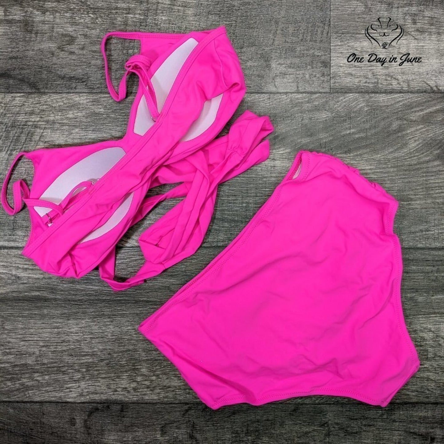 Mooslover Cross Front High Waist Bikini Size S