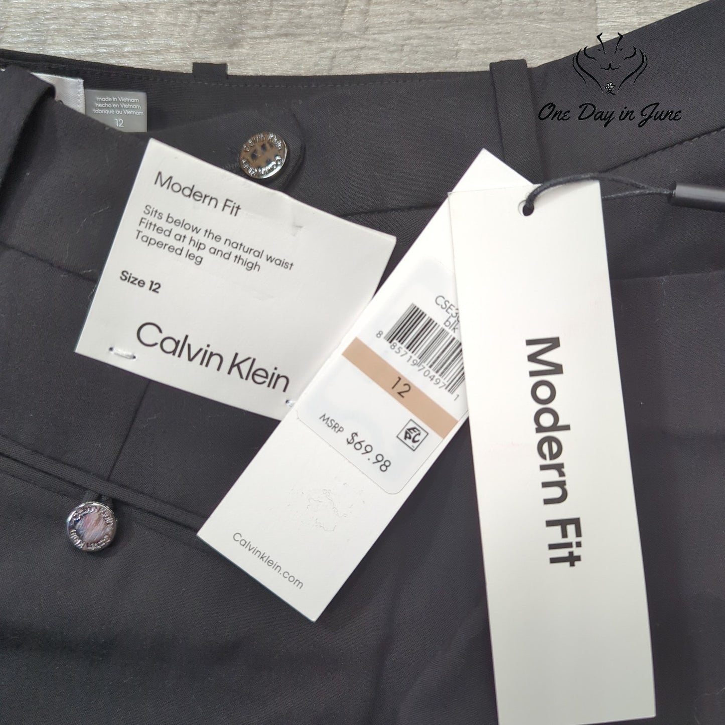Calvin Klein Modern Fit Tapered Leg Pants Size 12