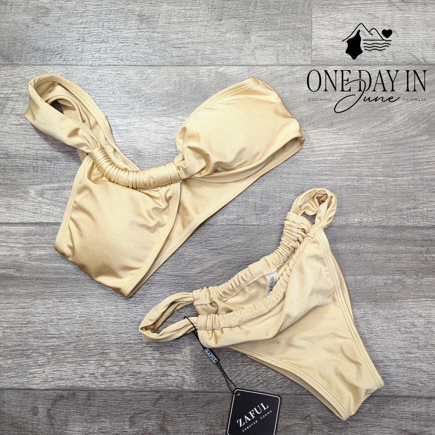 Zaful One Shoulder Bikini Swimsuit Size S