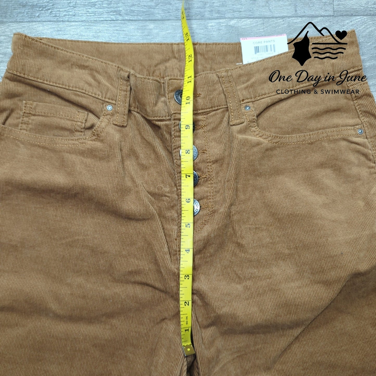 Style & Co. Core Mid Rise Crop Corduroy Pants Size 10