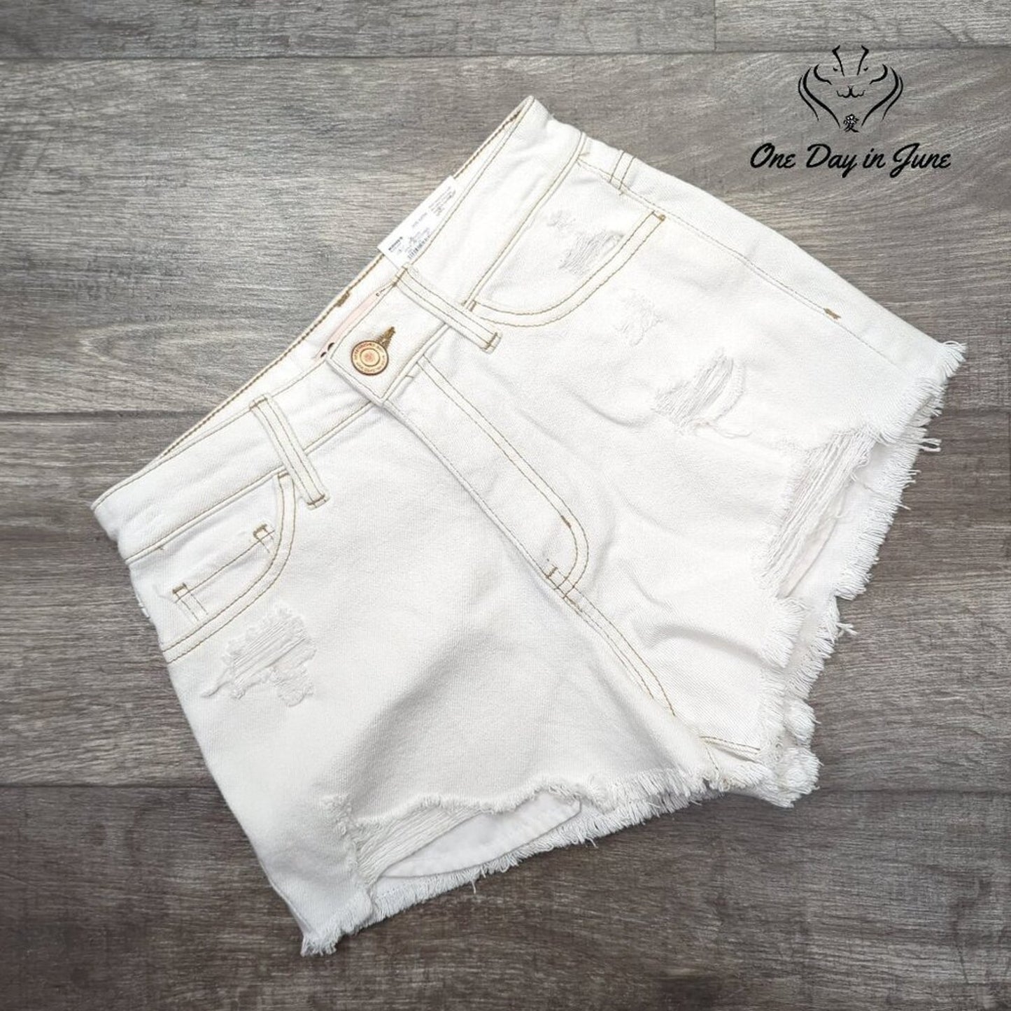 SO Juniors Super High Rise Cutoff Denim Shorts Size 5