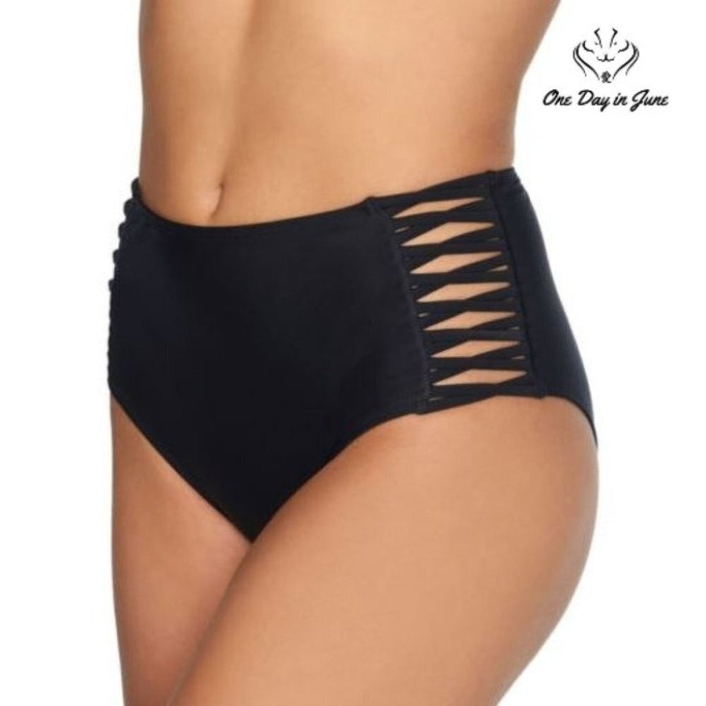 Arizona Jean Co. Juniors High Waist Bikini Bottom Size M