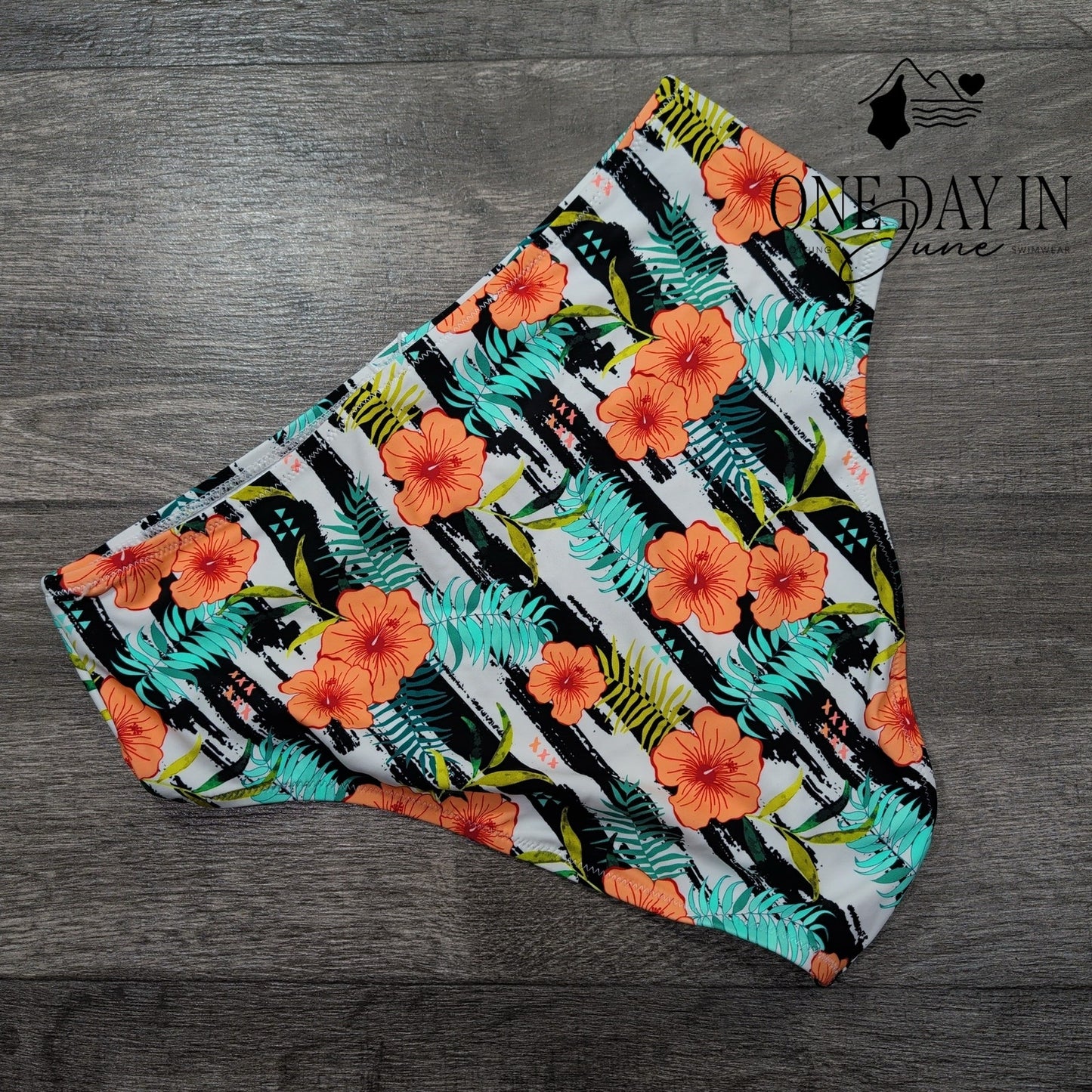 Cupshe Floral High Waist Bikini Bottom Size L