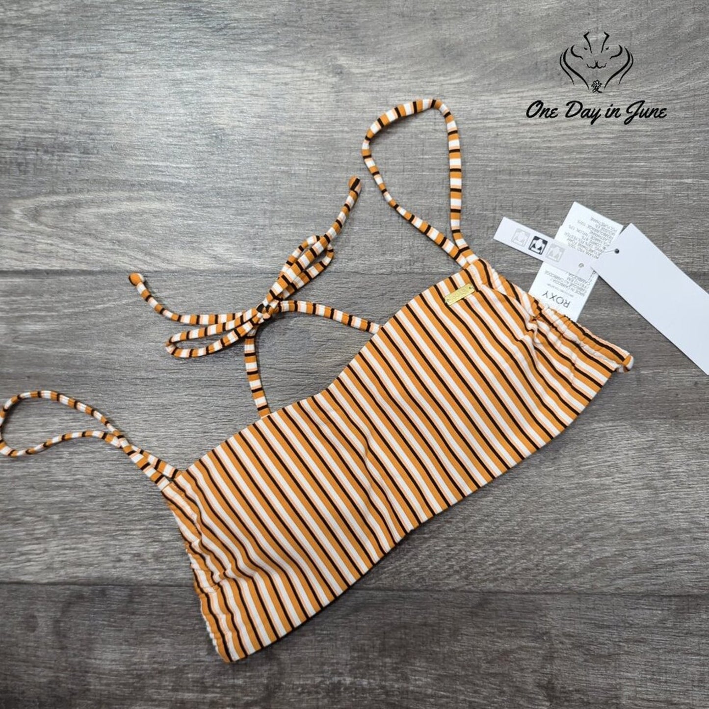 Roxy PT Beach Classics Bandeau Bikini Top Size S