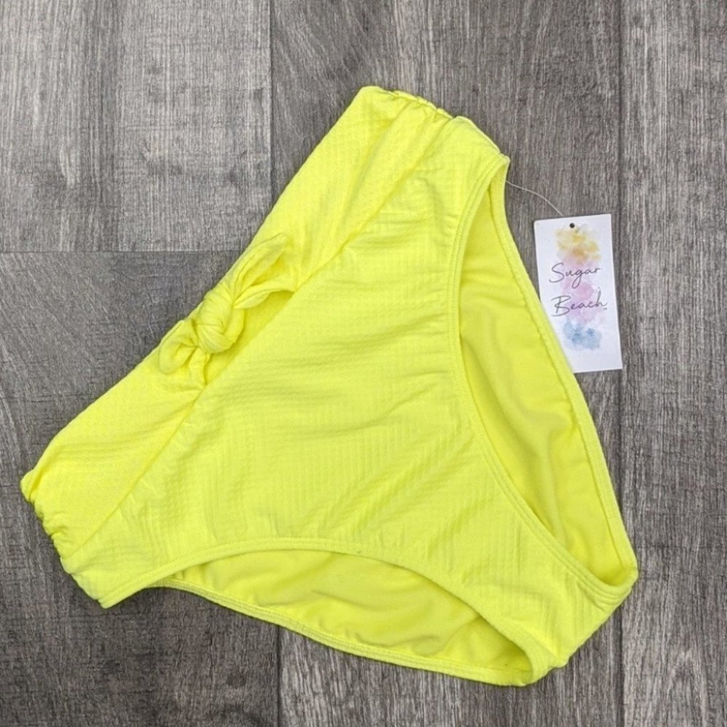 Sugar Beach Textured High Waist Bikini Bottom Size XS