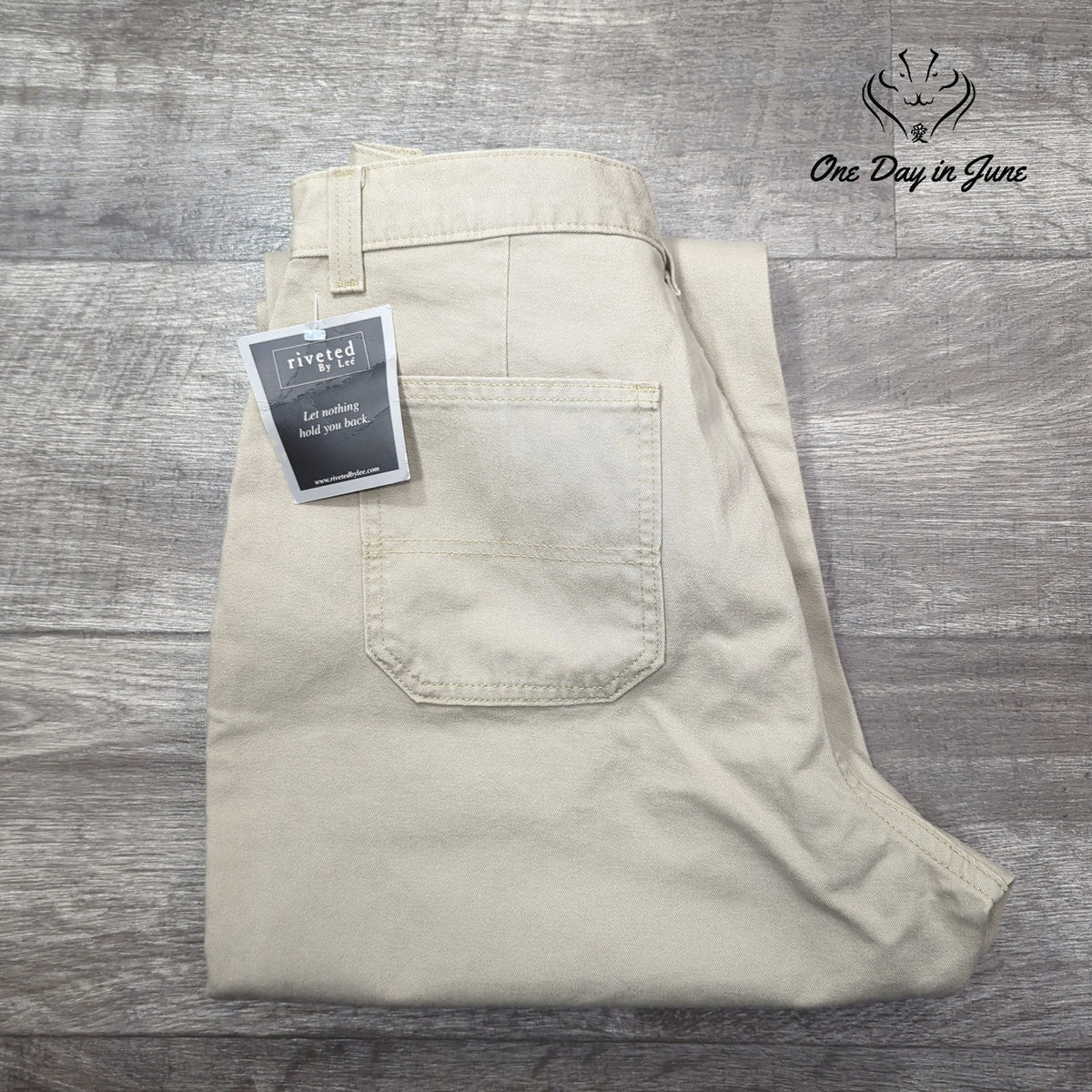 Lee Straight Leg Jeans Ivory Cream Utility Pants NWT Size 16
