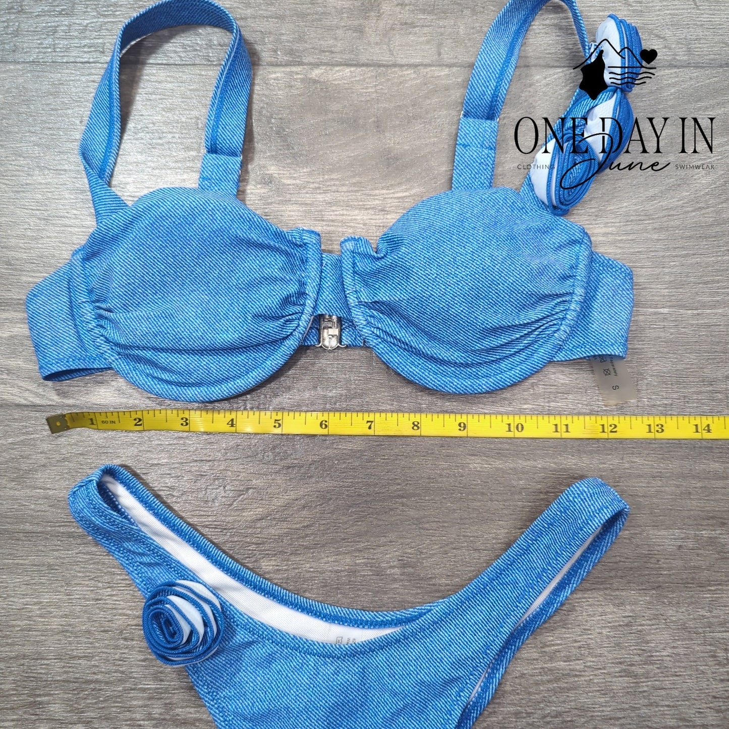 Aleumdr Underwire Cheeky Bikini Swimsuit Size XS