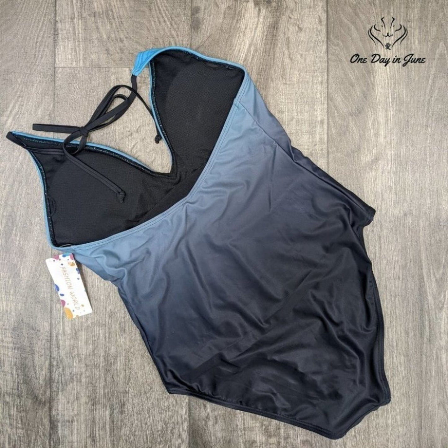 Alove Gradient One Piece Swimsuit Size M