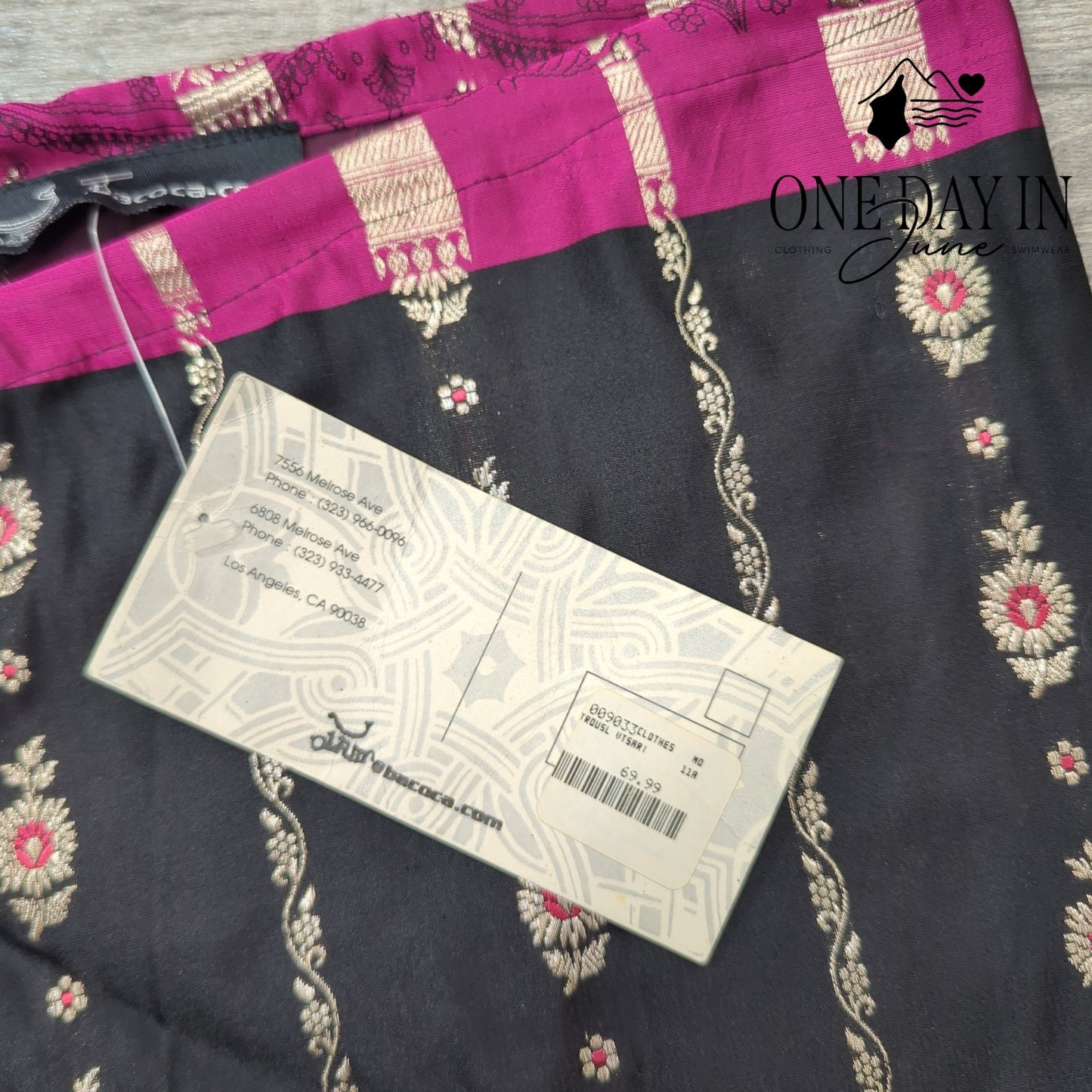 Bacoca Silk Cropped Pants Size M