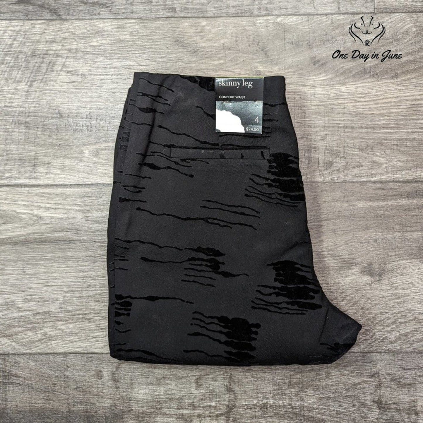 Alfani Petite Comfort Waist Skinny Leg Pants Size 4