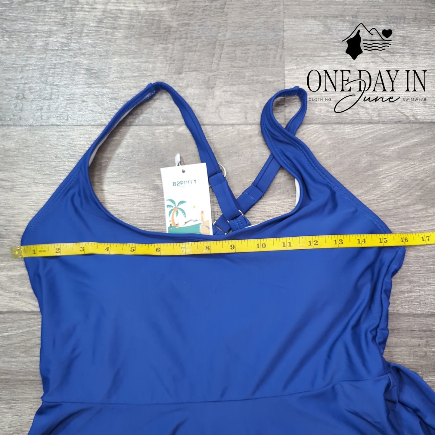 B2Prity Boyshort Swimdress One Piece Swimsuit Size L