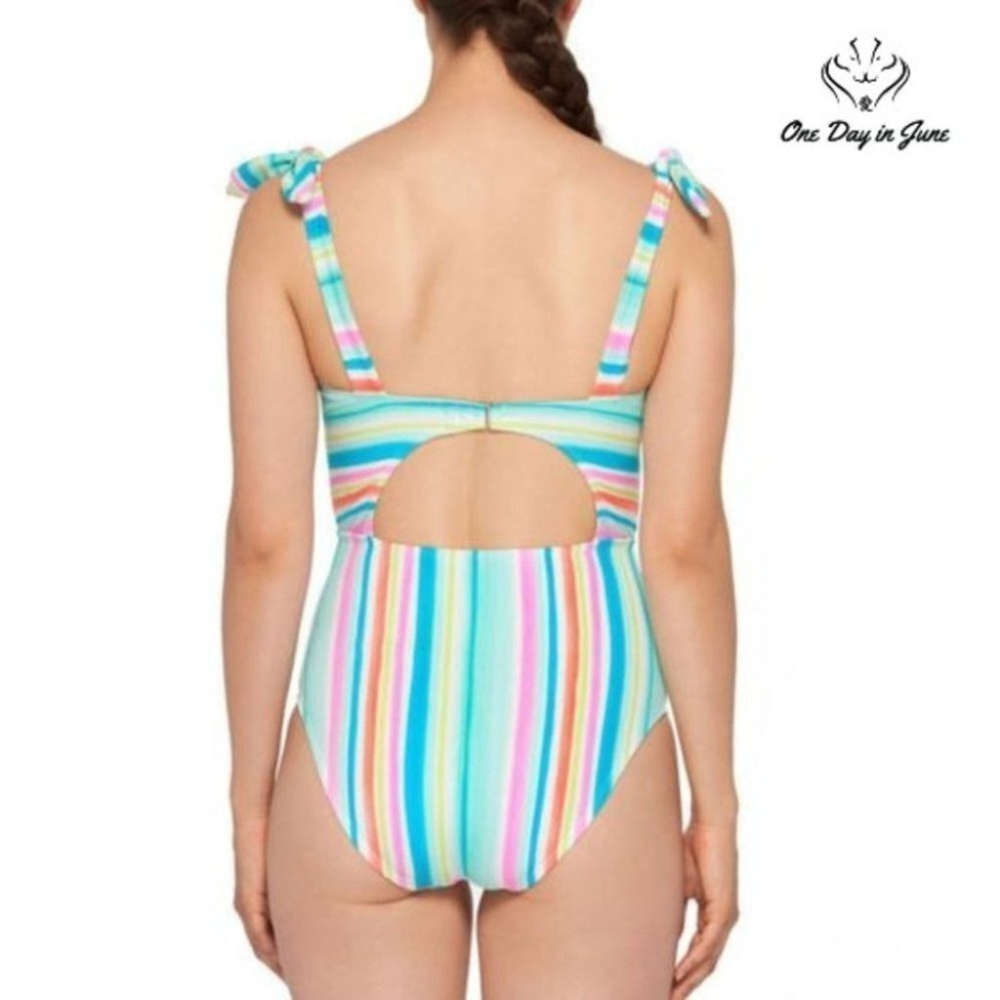 Arizona Jean Co. Striped One Piece Size L