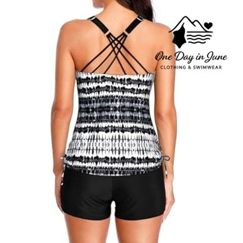 Tempt Me Plus Size Boy Short Tankini Swimsuit Size XXL