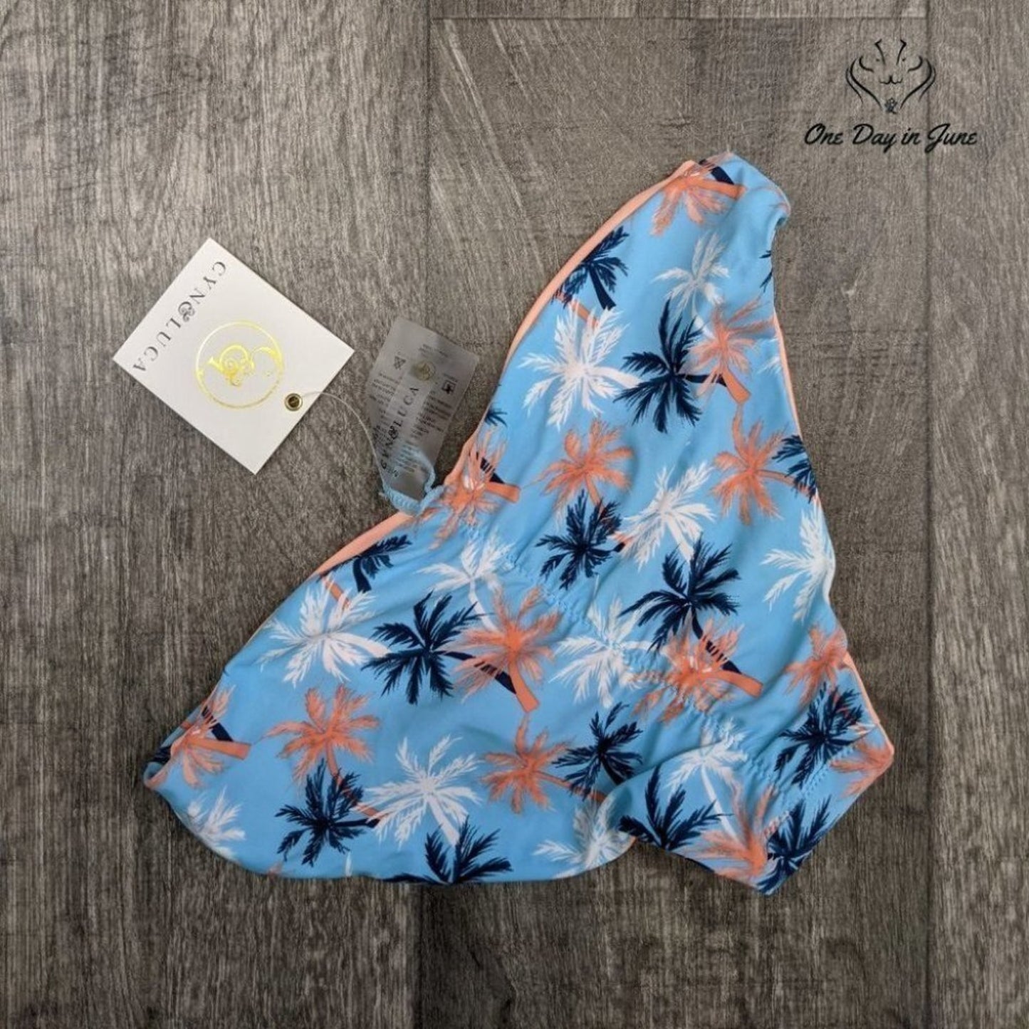 Cyn Luca Reversible Scoop Bikini Bottom Swimsuit Size XL