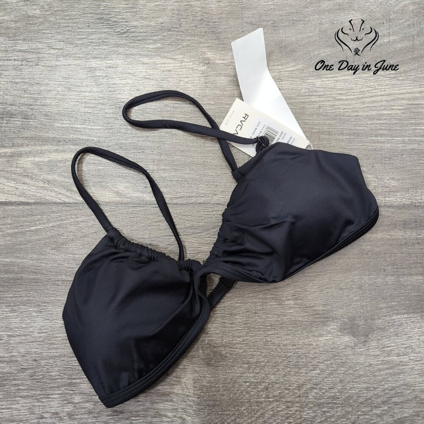 RVCA Solid Trilette Bikini Top Size XS