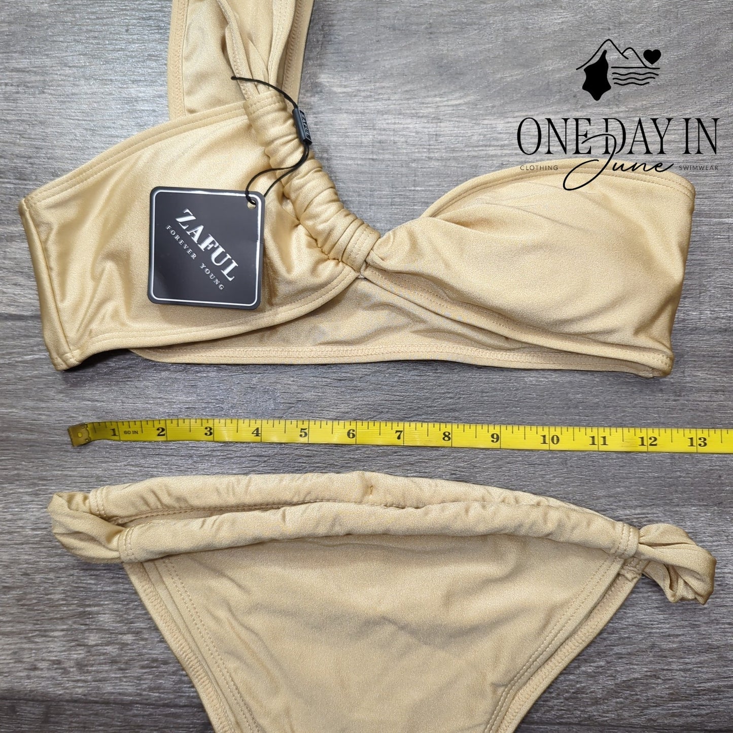 Zaful One Shoulder Bikini Swimsuit Size M