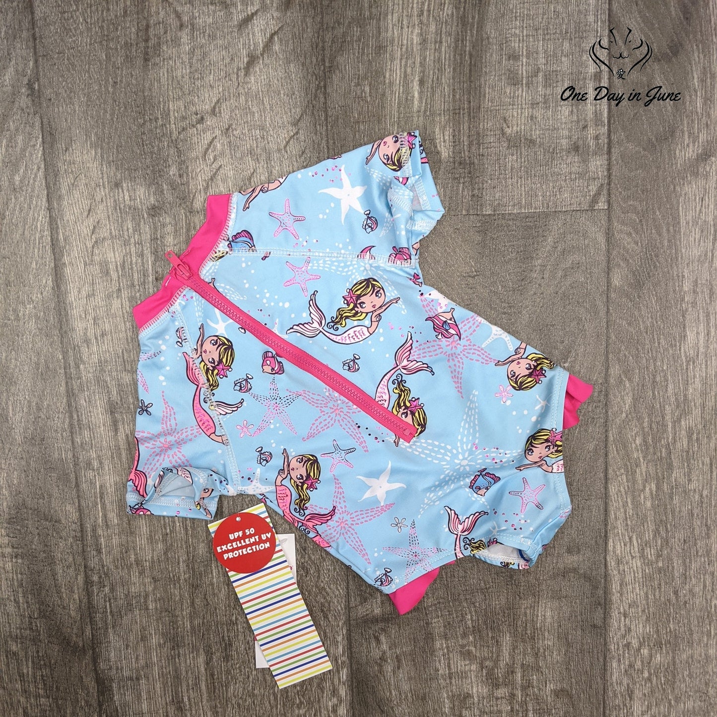 Wippette Rashguard One Piece Swimsuit Size 12 Mths