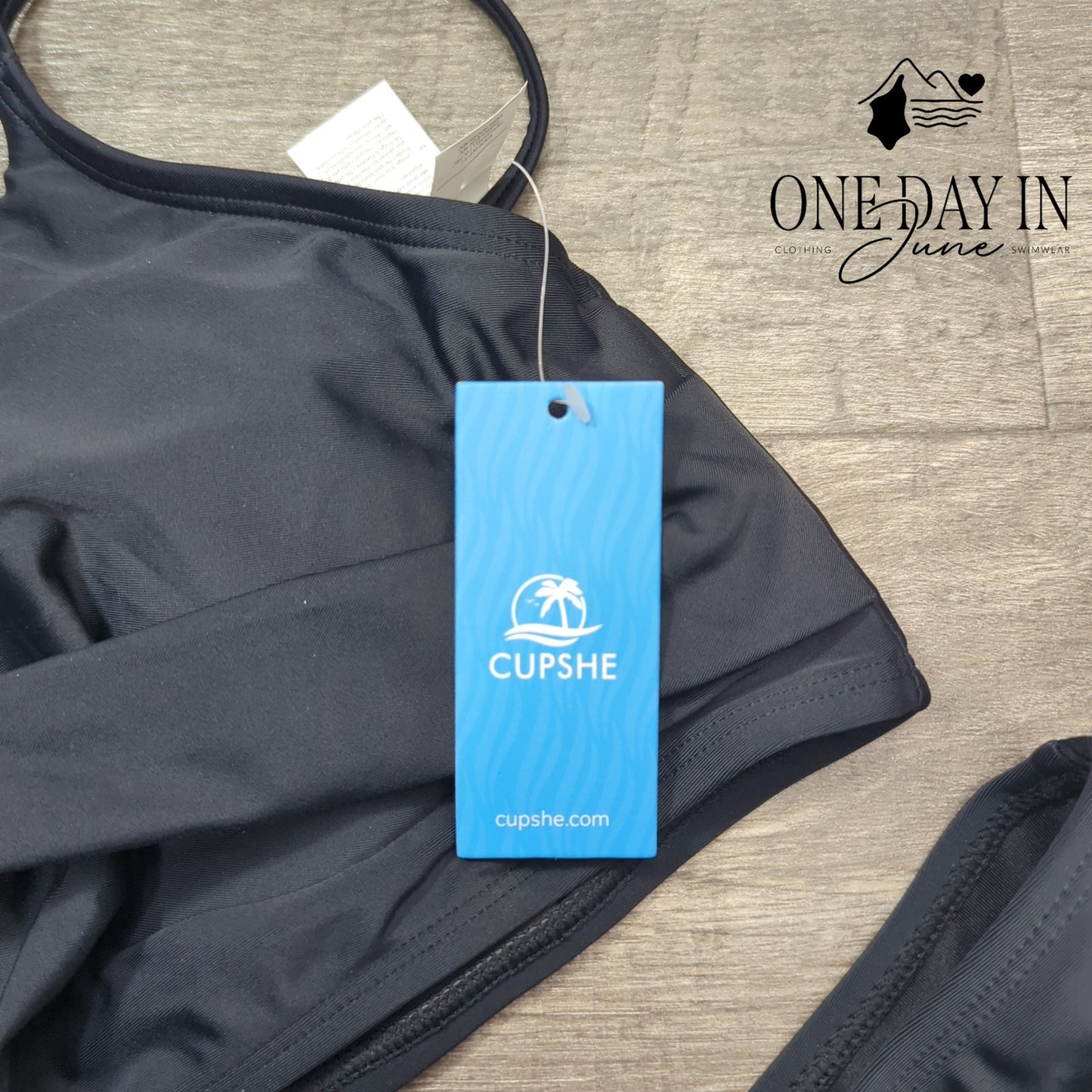 Cupshe Cross Front High Waist Bikini Swimsuit Size M