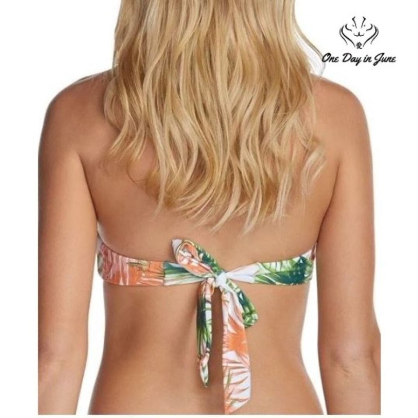 Raisins Hawaiian Halter Bikini Top Size XL