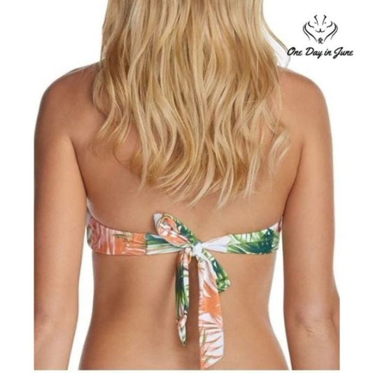 Raisins Hawaiian Halter Bikini Top Size XL