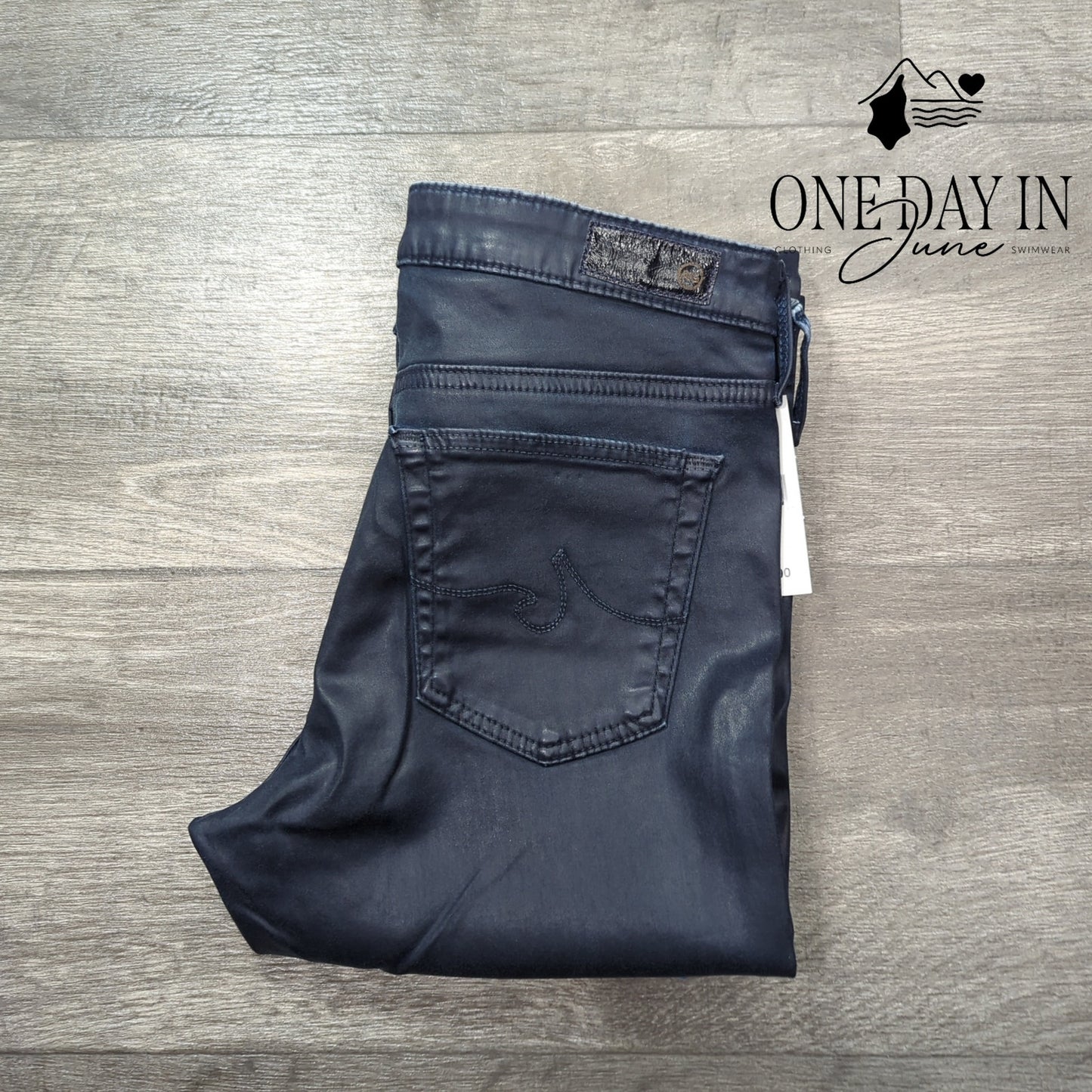 Adriano Goldschmied The Legging Ankle Super Skinny Faux Leather Ankle Jeans Size 27 (4)