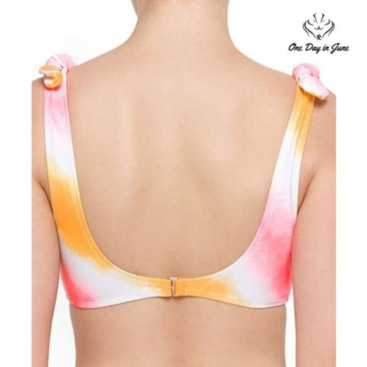 Arizona Jean Co. Juniors Tie Dye Bikini Top Size L