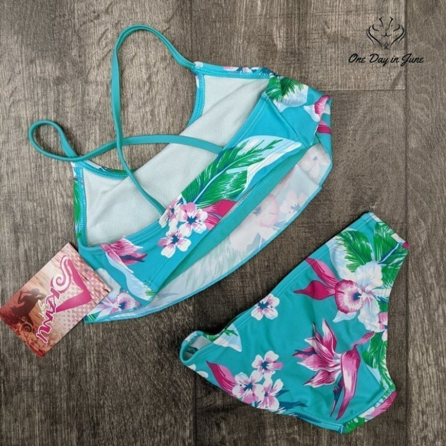 Kanu Surf Alania Flounce Bikini Swimsuit Size 4