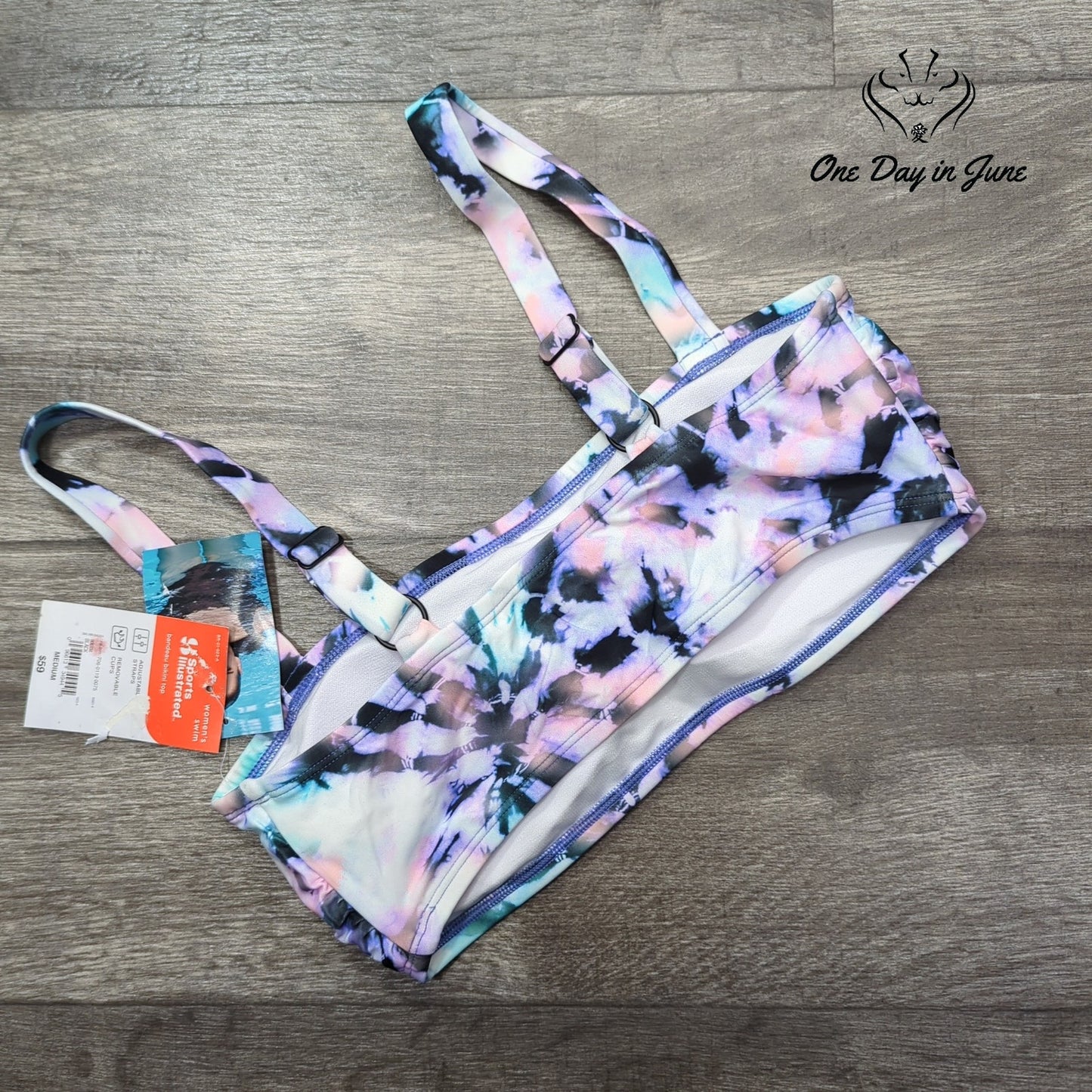 Sports Illustrated Missy Franklin Bandeau Bikini Top Size M