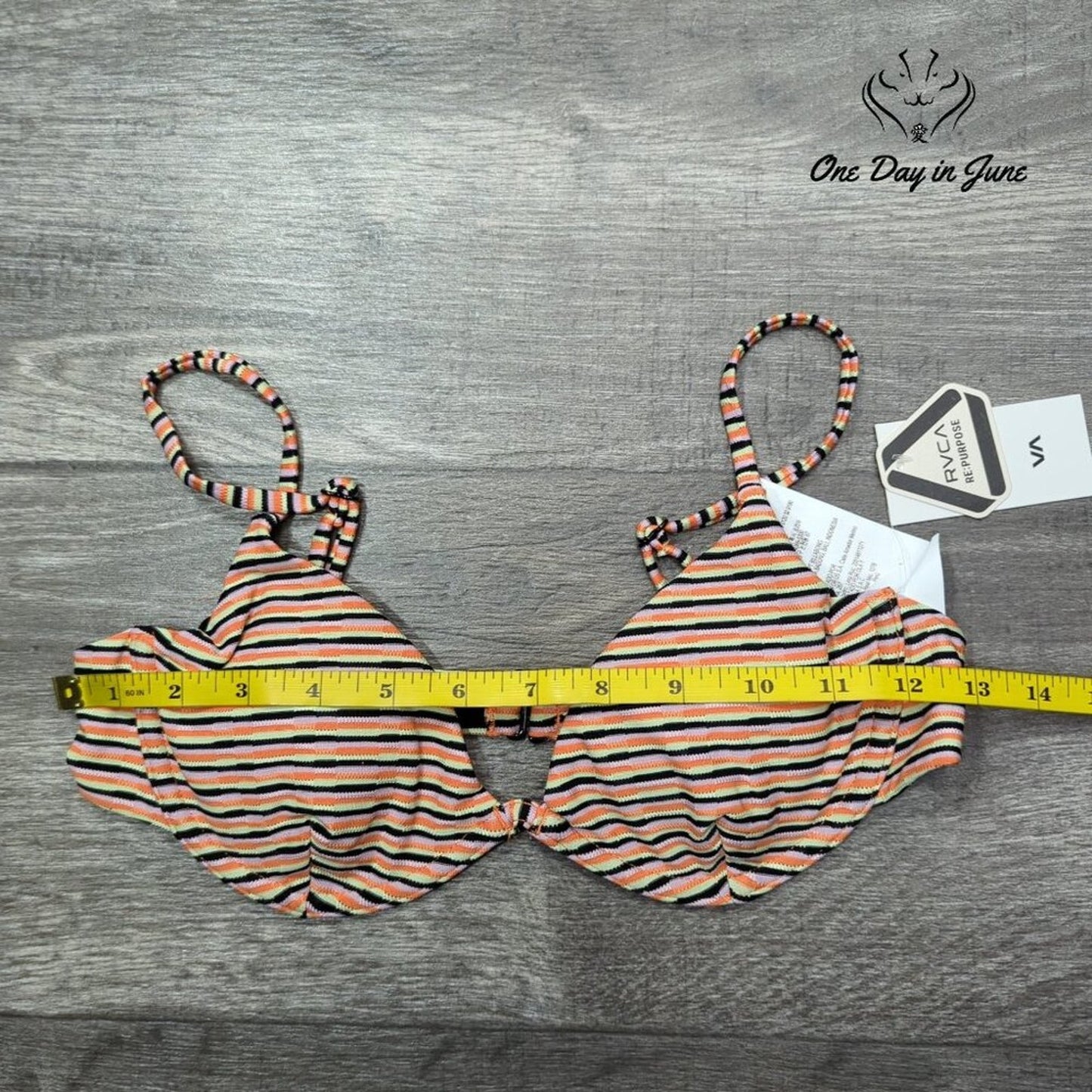 RVCA Cosmic Way Underwire Bikini Top Size S