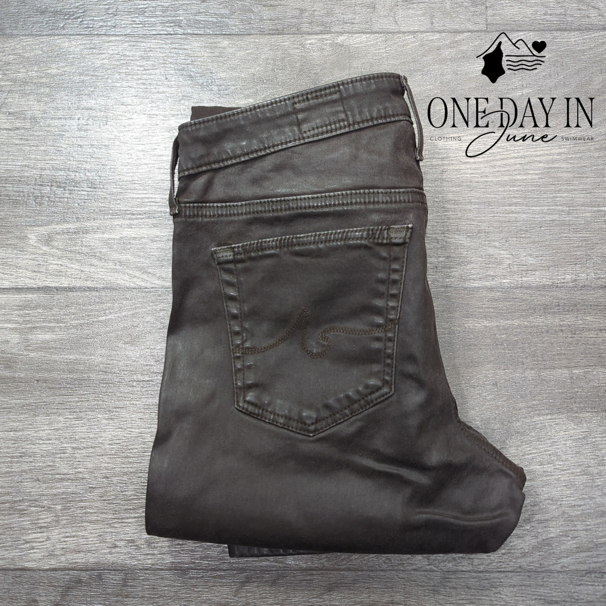 AG Adriano Goldschmied Legging Ankle Faux Leather Super Skinny Jeans NWT Size 4