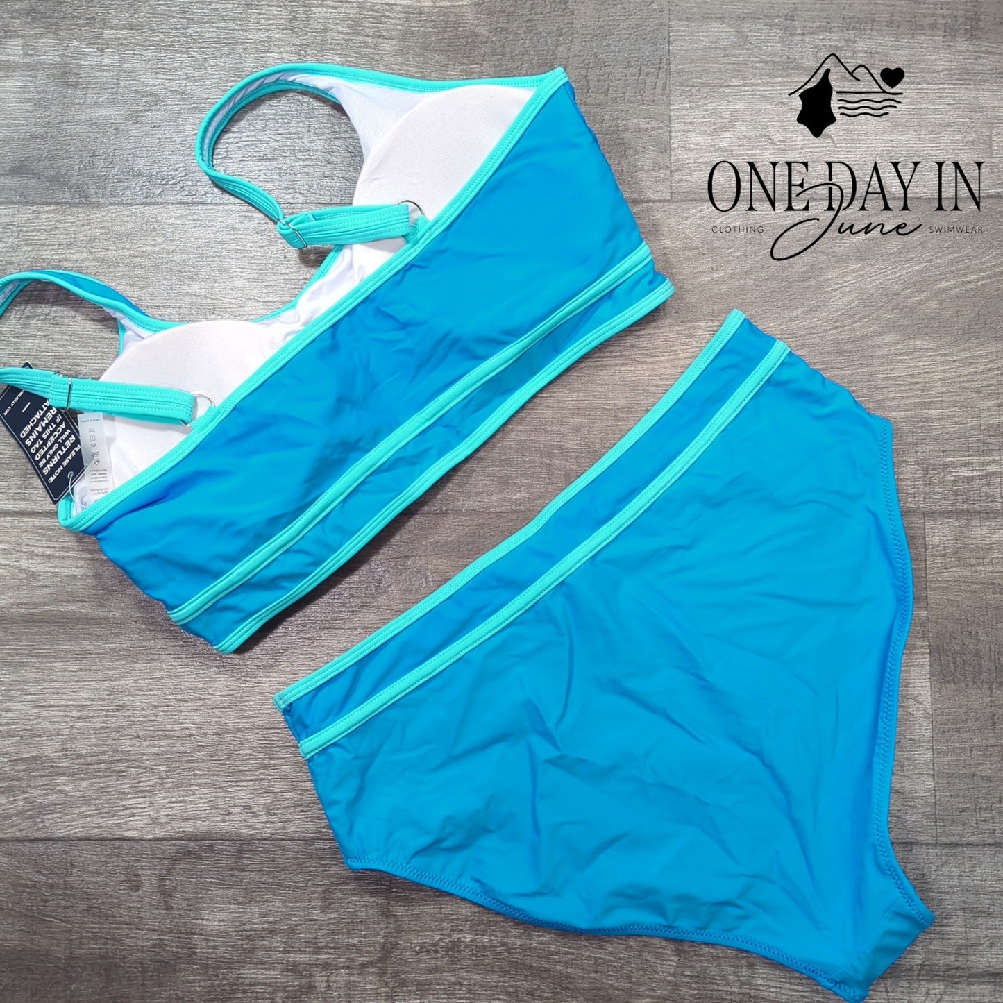 Blooming Jelly Crop Bikini Swimsuit Size XL