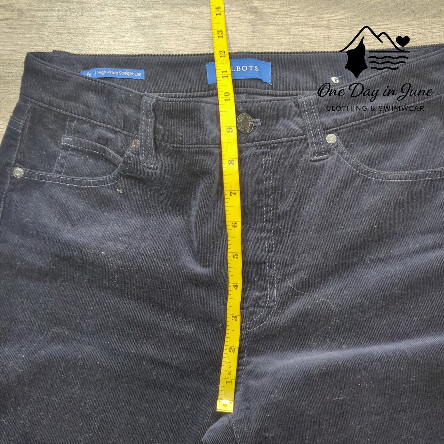 Talbots High Waist Straight Leg Corduroy Pants Size 6P