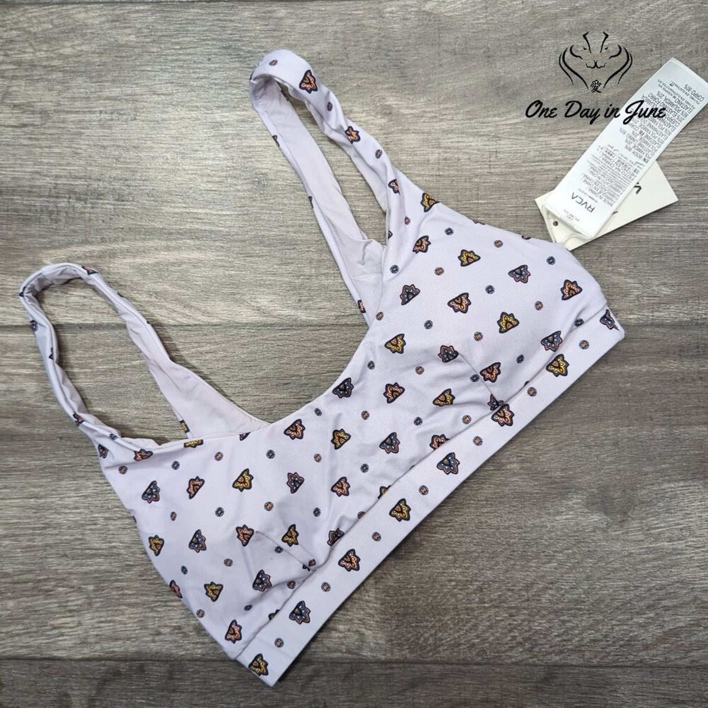 RVCA Foulard Bralette Bikini Top Size S