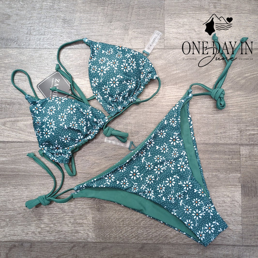 Zaful Triangle Tie Side Bikini Swimsuit Size M