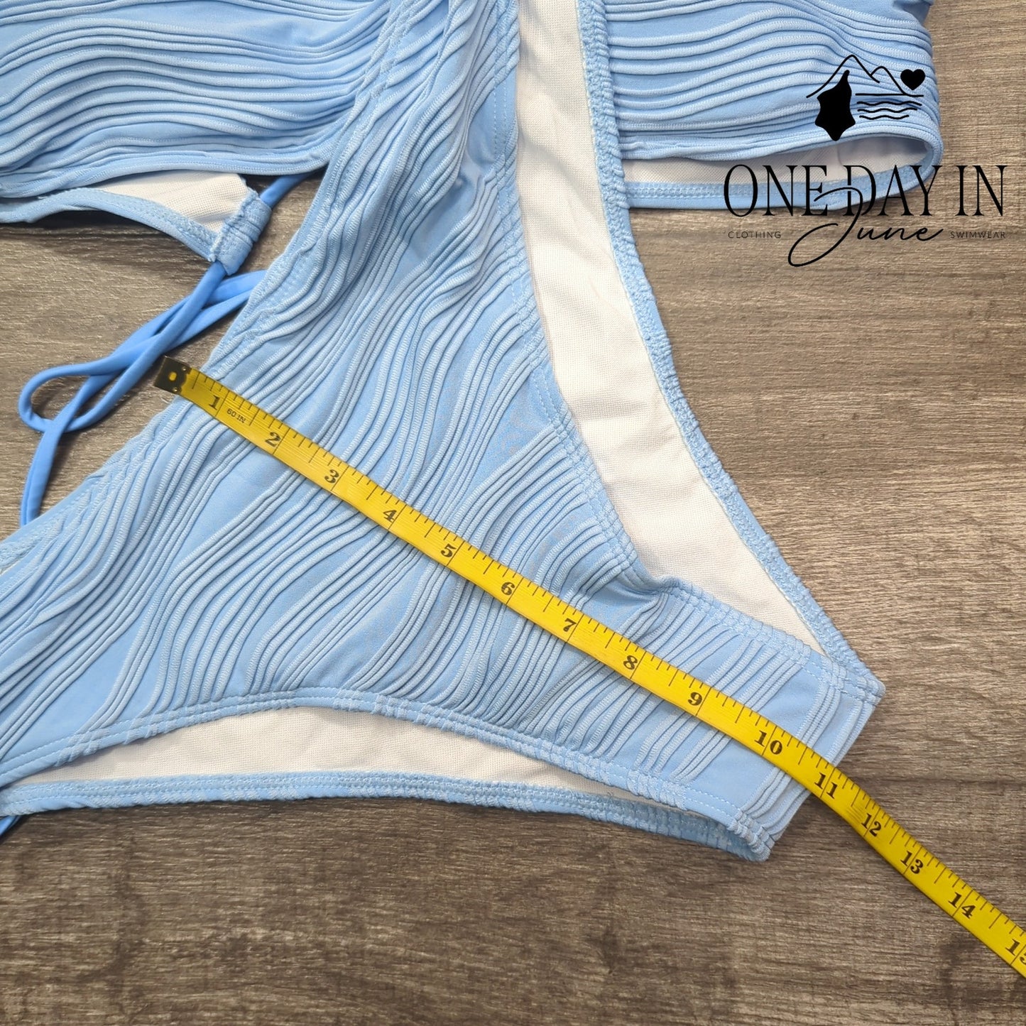 Zaful Tie Back Bandeau Bikini Swimsuit Size XL