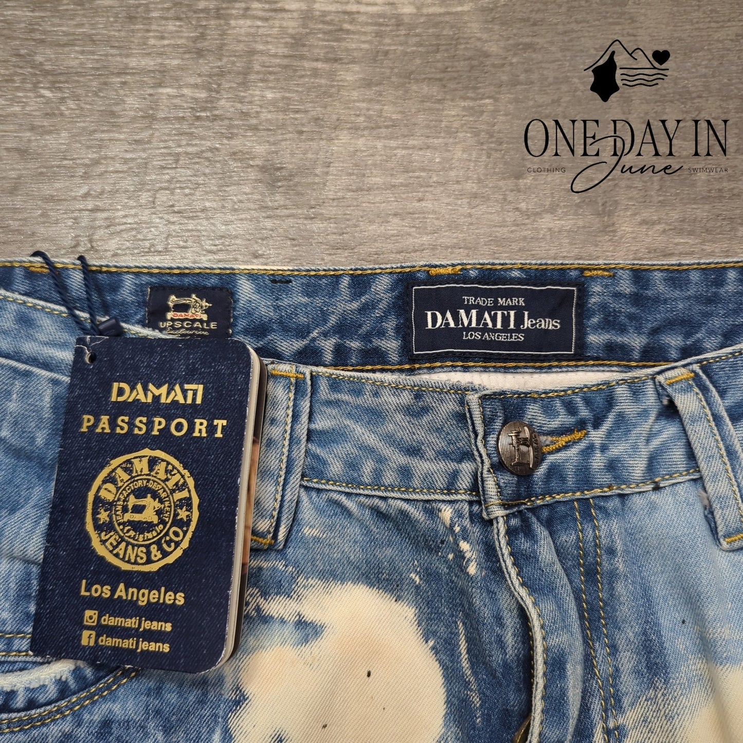 Damati Jeans Upscale Straight Leg Jeans Size 38X29
