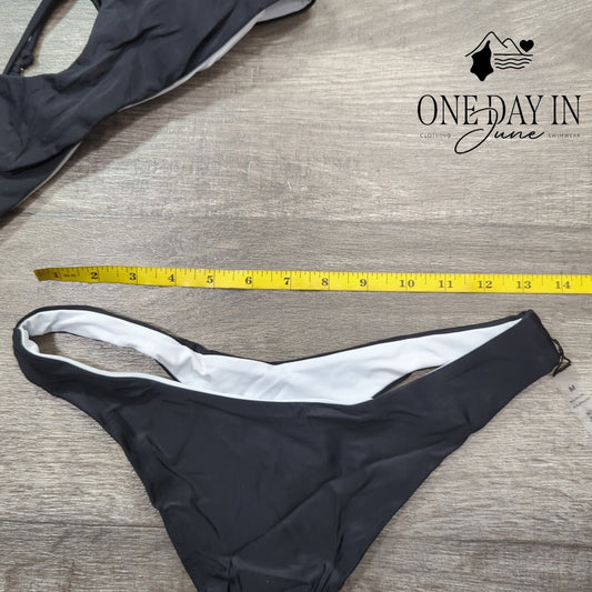 Aleumdr Tie Back Thong Bikini Swimsuit Size M