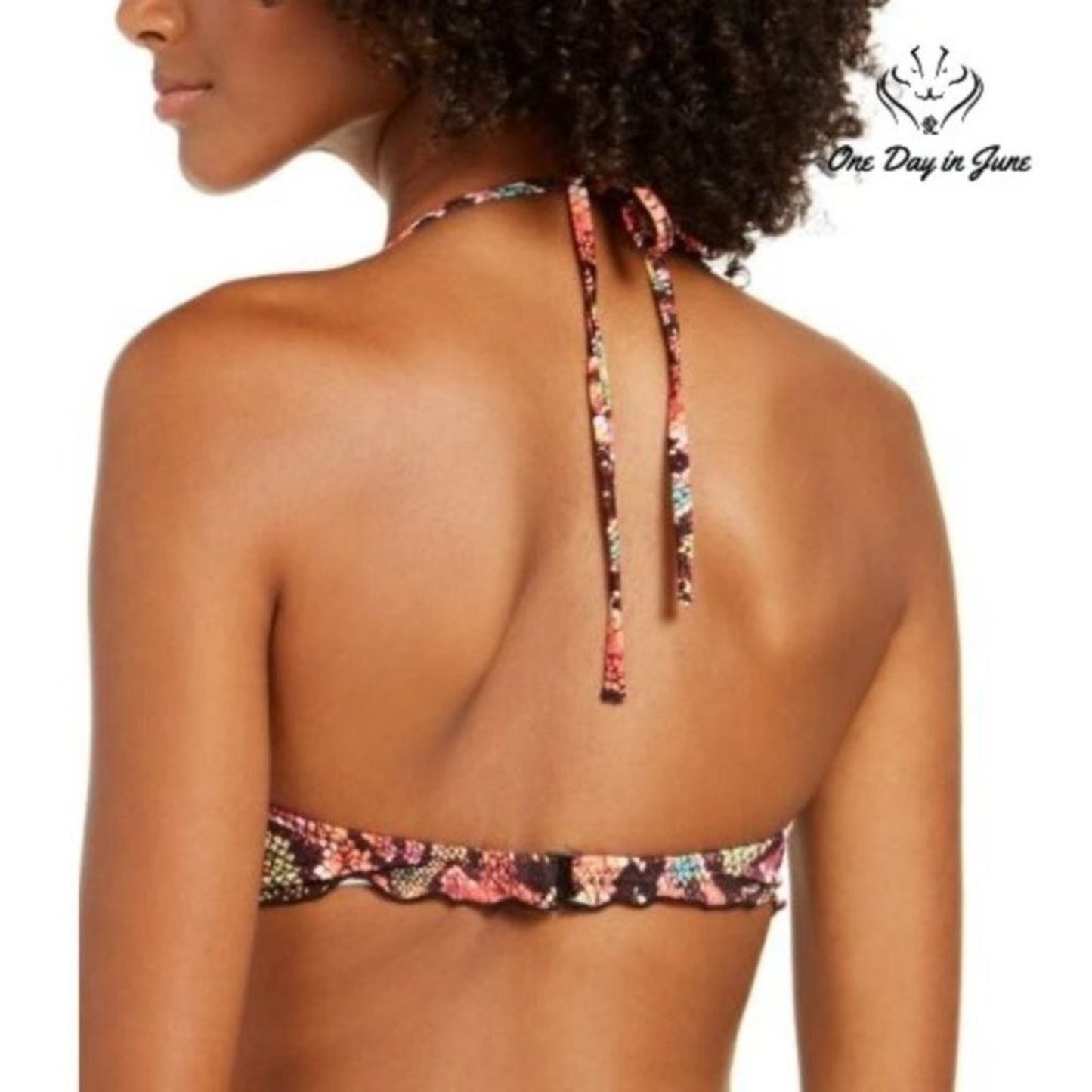 SunDazed Reptilia Nixie Bikini Top Size 36B